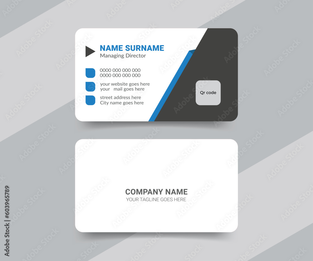 Healthcare and medical business card design template
