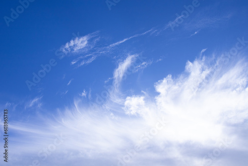 Blue skies and clouds in the Summertime.