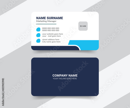 Healthcare and medical business card design template 