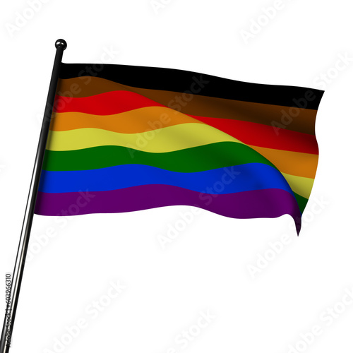 Philadelphia Pride Flag: Embracing Inclusivity and Diversity (ID: 603966310)