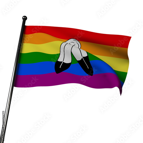 Two Spirit Pride Flag: Celebrating LGBTQ+ Diversity and Inclusivity (ID: 603966313)