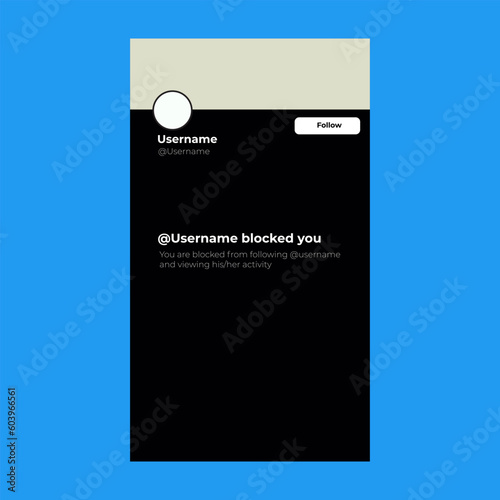 Twitter blocked account on a mobile phone. Facebook. Instagram. Tiktok . Social media blocked account on a mobile phone. 