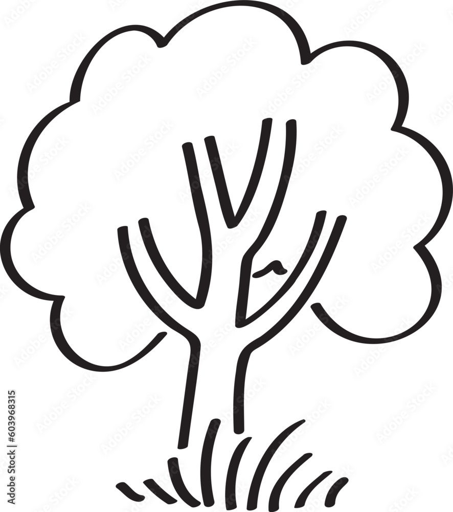 hand drawn side view of plant illustration hand drawn side view of plant illustration