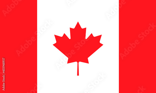 Vector illustration of Canada flag