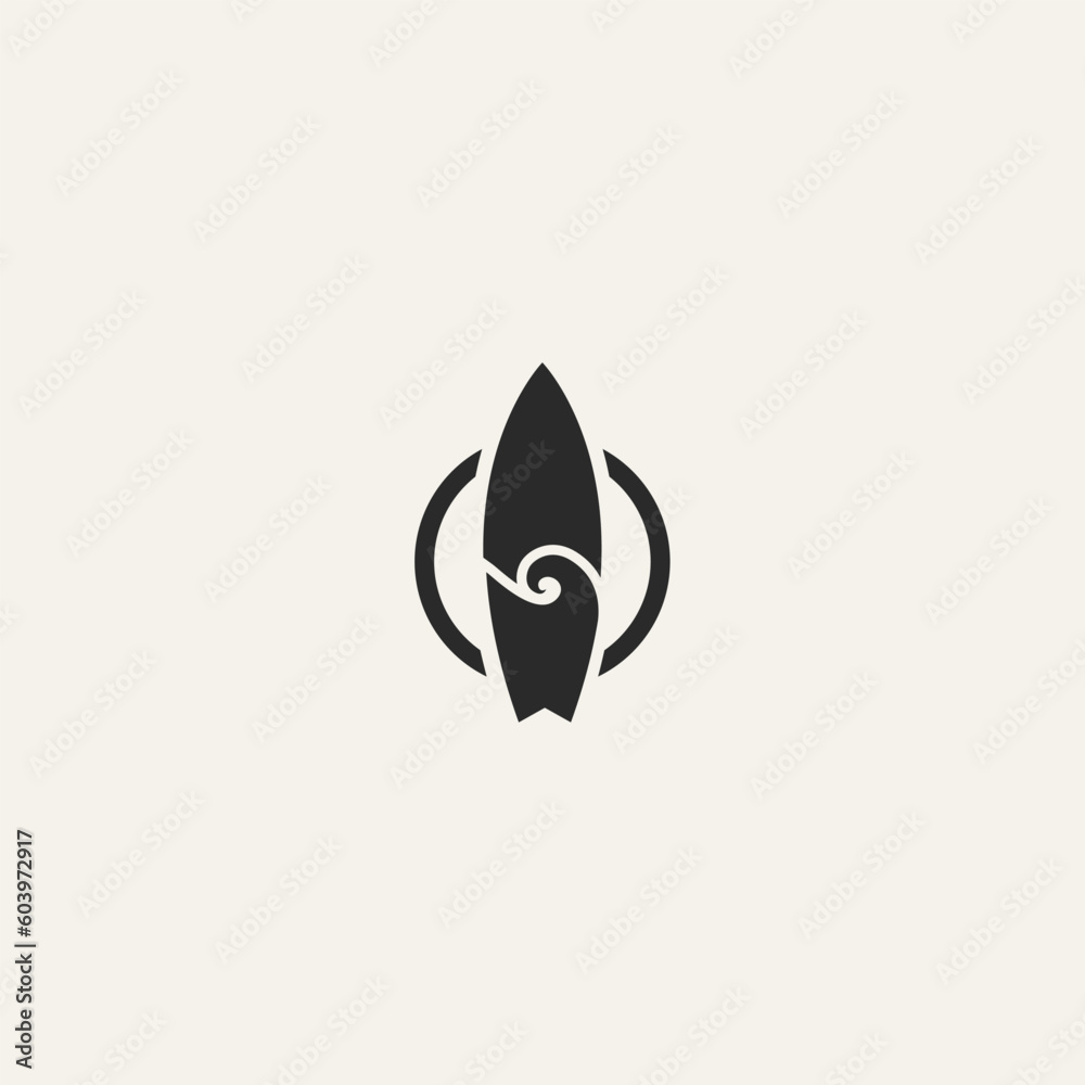ocean surf art logo vector illustration design, beach logo design ocean surf art logo vector illustration design, beach logo design
