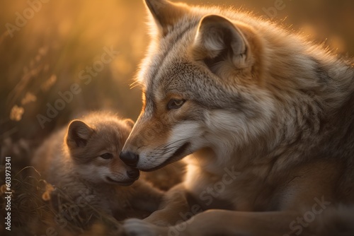 mothers, day, mothersday, wolf, animal, wild, dog, wildlife, mammal, predator, grey, gray, nature, canine, canis lupus, fur, canis, carnivore, coyote, head, face, zoo, generative ai