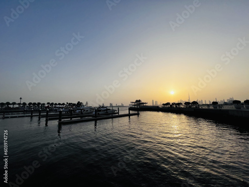 sunset at the pier