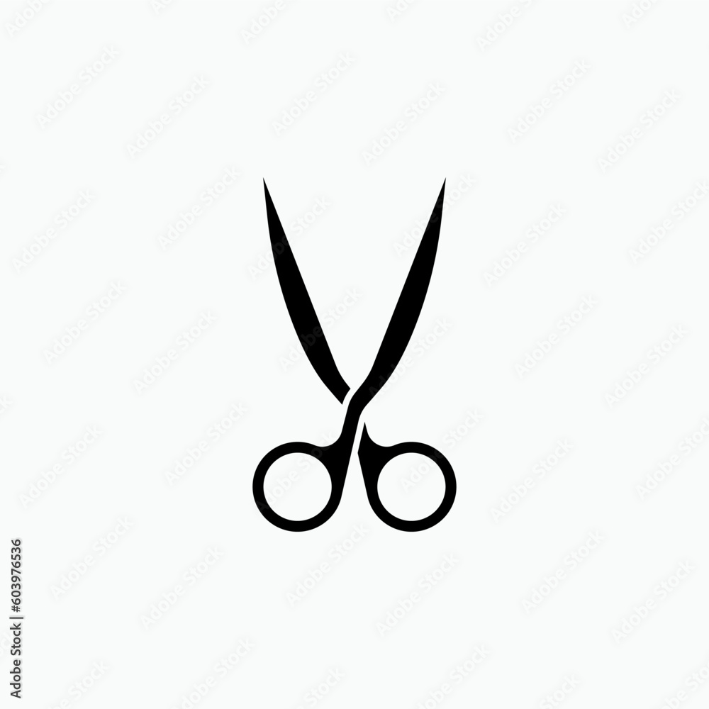 Fototapeta premium Scissor Icon. Cut, Barber Symbol - Vector Sign and Symbol for Design, Presentation, Website or Apps Elements. 