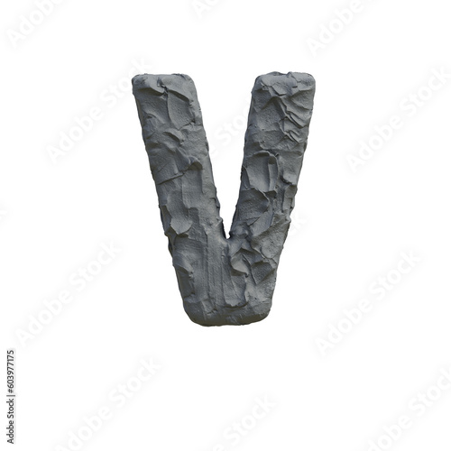 Clay or Plasticine 3D Alphabet or PNG Letters