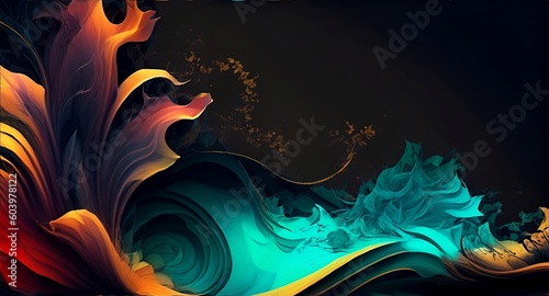 Abstract background. Wallpaper with 3D abstract patterns