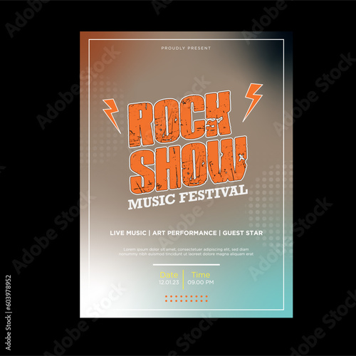 Rock show festival poster