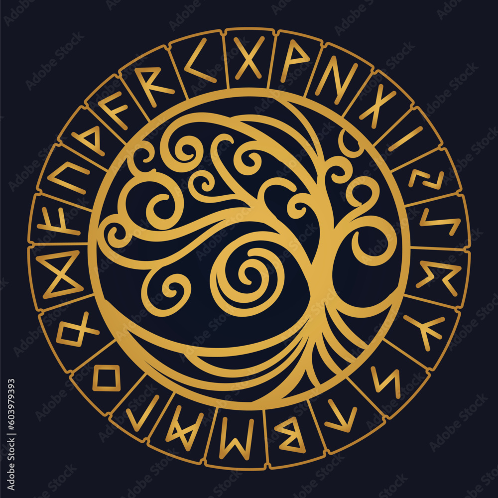 Tree of Life , Yggdrasil vector
Tree of Life , Yggdrasil vector