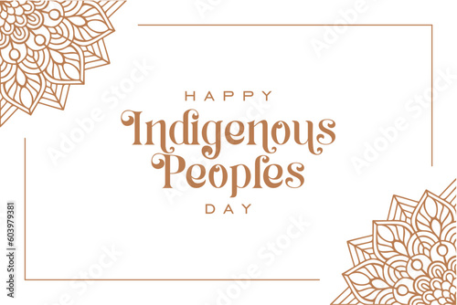Indigenous Peoples Day, Holiday National concept