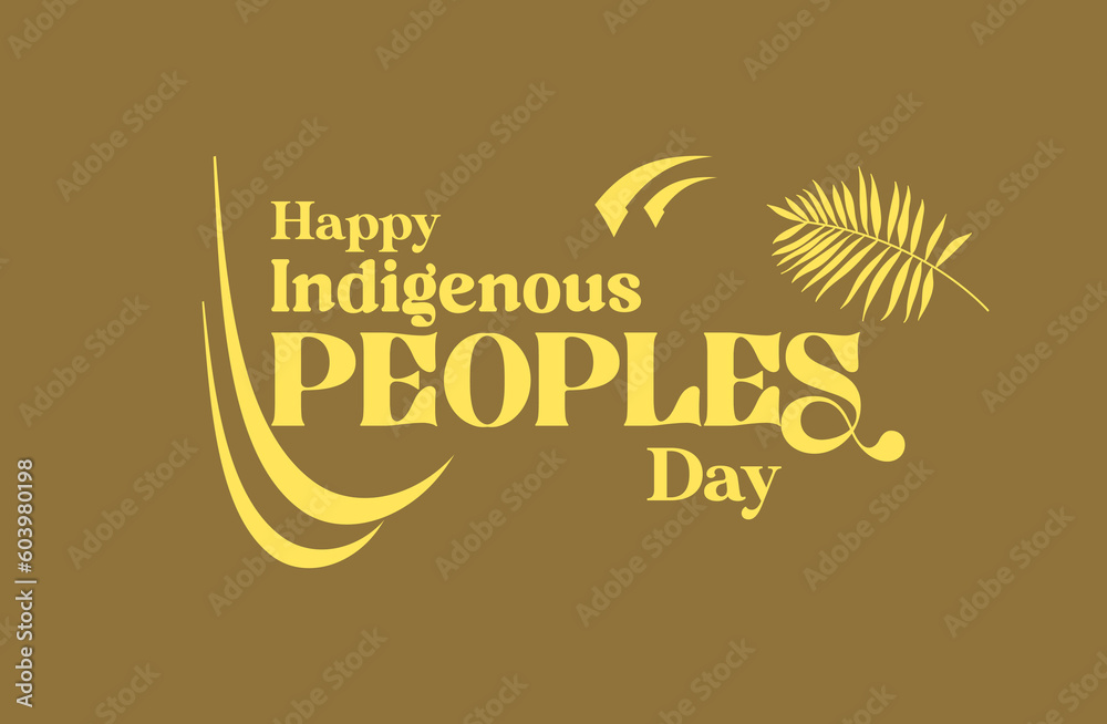 Obraz premium Indigenous Peoples Day, Holiday National concept