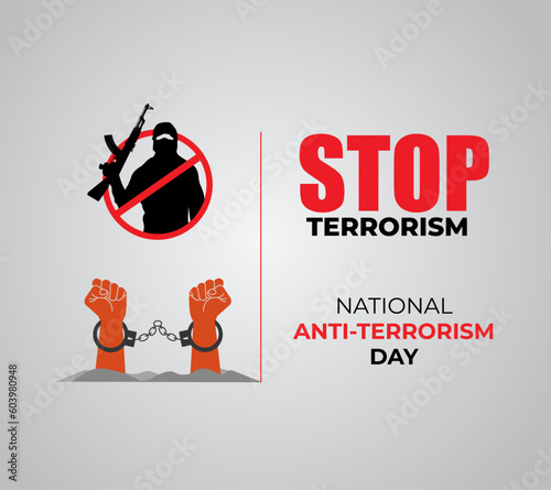 Anti-Terrorism Day Creative Abstract Design. 21 may national anti terrorism day. vector illustration. background, banner, poster and card.