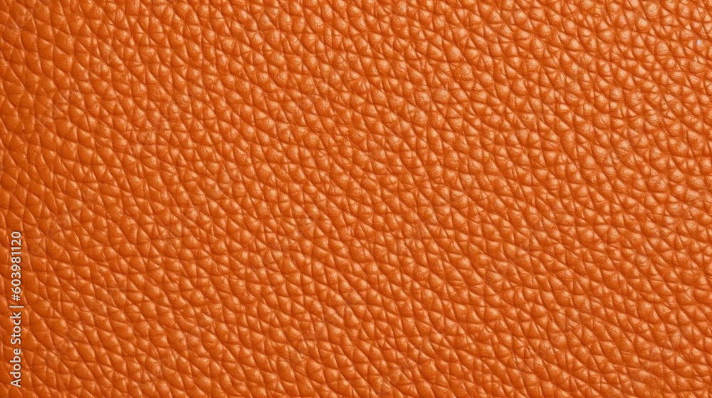 Orange Leather Fabric Texture Background - Textile Material - Generative AI Orange Leather Fabric Texture Background - Textile Material - Generative AI