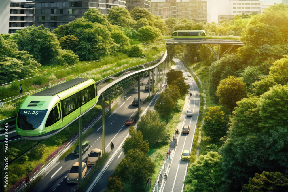 Naklejka premium Sustainable Transportation