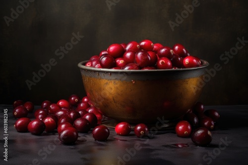 fresh Cranberry with watersplash