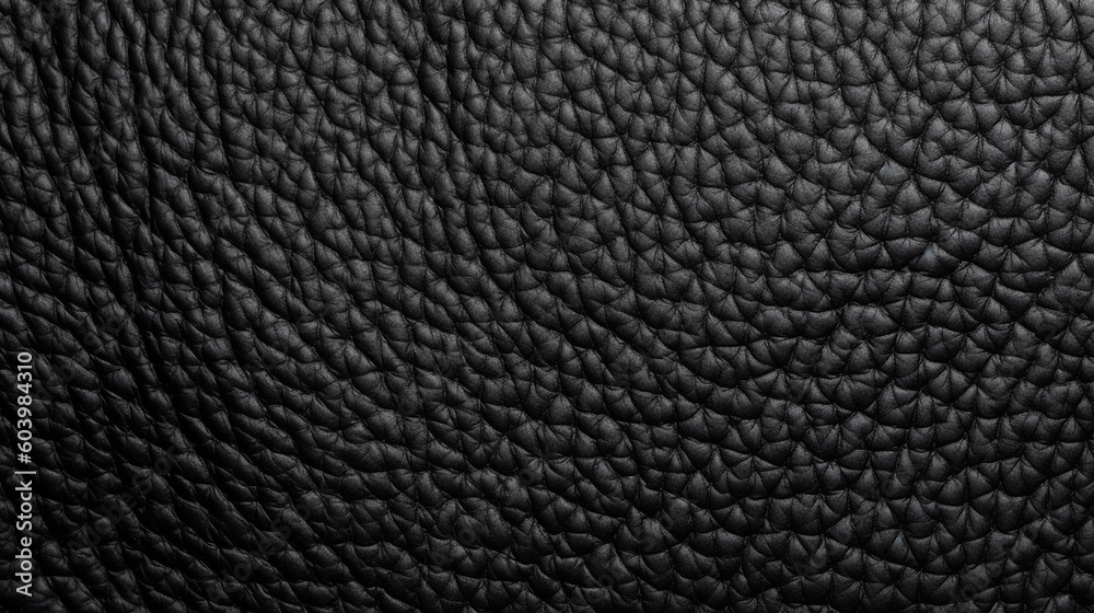 Black Leather Fabric Texture Background - Textile Material - Generative AI Black Leather Fabric Texture Background - Textile Material - Generative AI