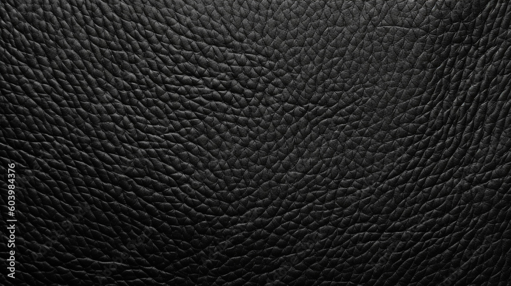 Black Leather Fabric Texture Background - Textile Material - Generative AI Black Leather Fabric Texture Background - Textile Material - Generative AI