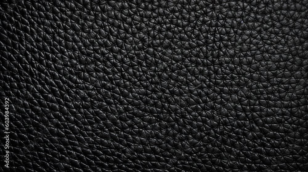 Black Leather Fabric Texture Background - Textile Material - Generative AI Black Leather Fabric Texture Background - Textile Material - Generative AI