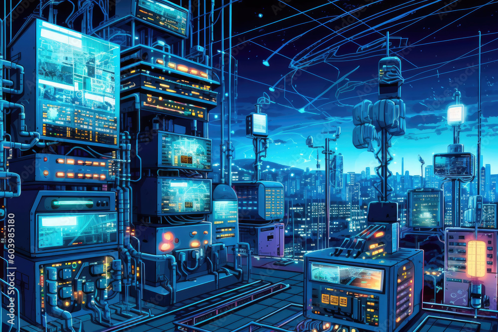 Fototapeta premium Smart Grid Technology