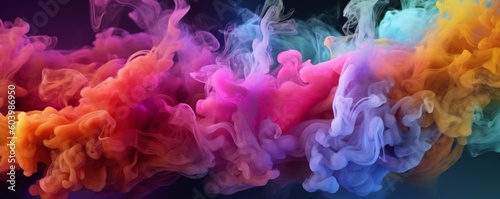 Colorful abstraction of smooth elegant smoke background © LayerAce.com