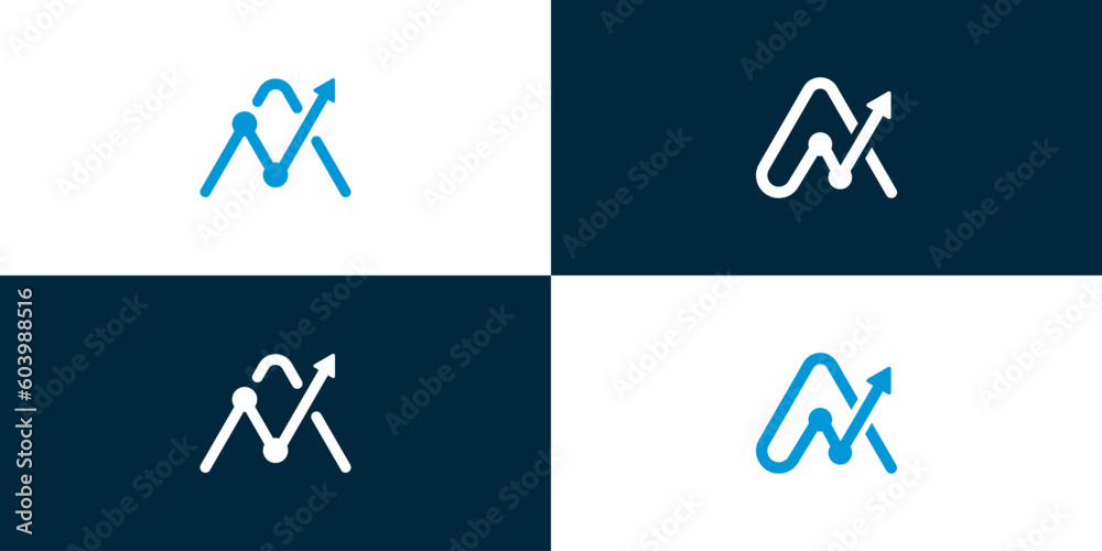 letter A, analytics grow logo designs, icons vector elements. letter A, analytics grow logo designs, icons vector elements.