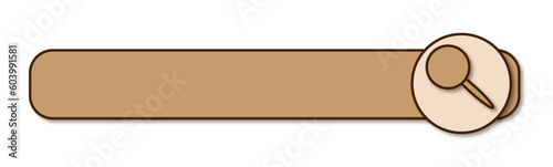 Flat search string Search information. Isolated vector illustration. Simple filled line drawing. Editable stroke. 