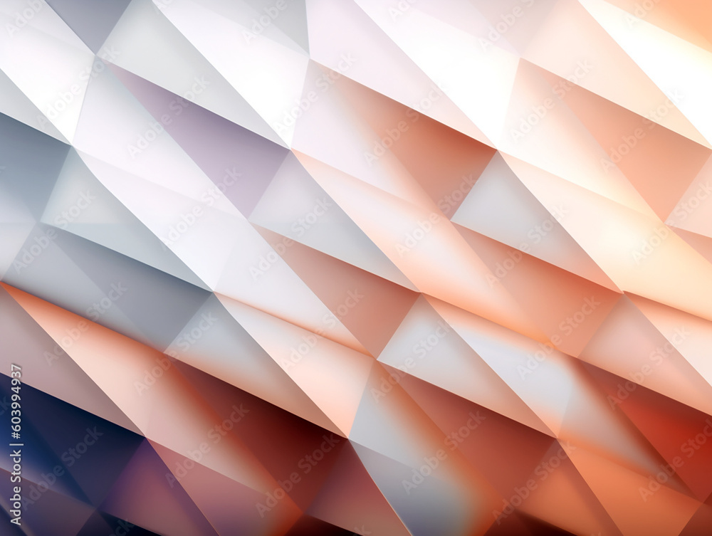 Fototapeta premium Abstract geometric gradient wallpaper Generative AI