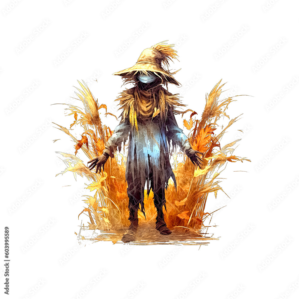 scarecrow, fantasy art, isolated on transparent background, ai ...