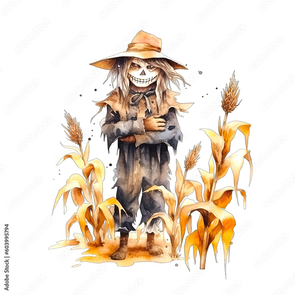 scarecrow, fantasy art, isolated on transparent background, ai ...