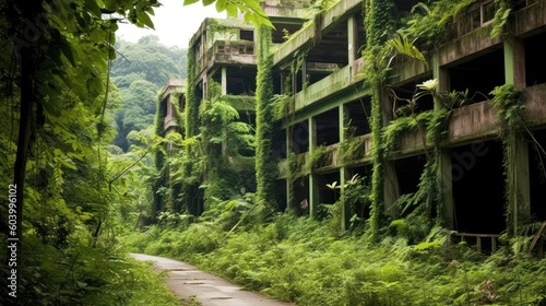 Abandoned city that has long been reclaimed by nature © Damian Sobczyk