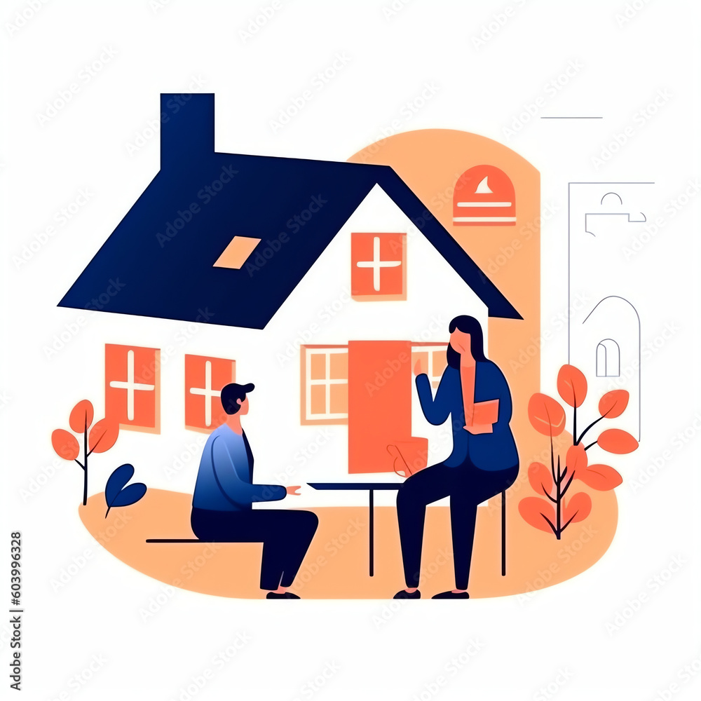 Agent and client shaking hands after signed document and done business deal for transfer right of property, house selling or buying idea Generative AI. Agent and client shaking hands after signed document and done business deal for transfer right of property, house selling or buying idea Generative AI.