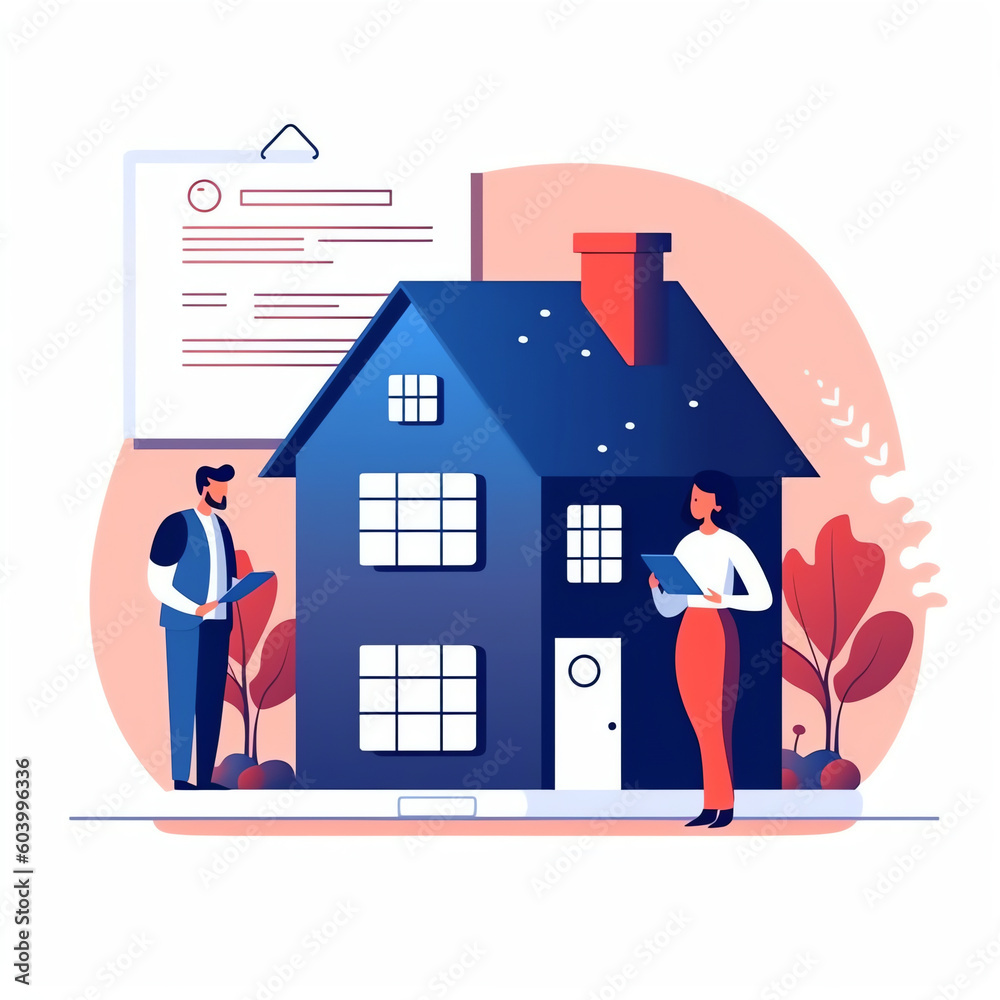 Realtor Selling or Renting House to Young Man Buying Home. Manager Male