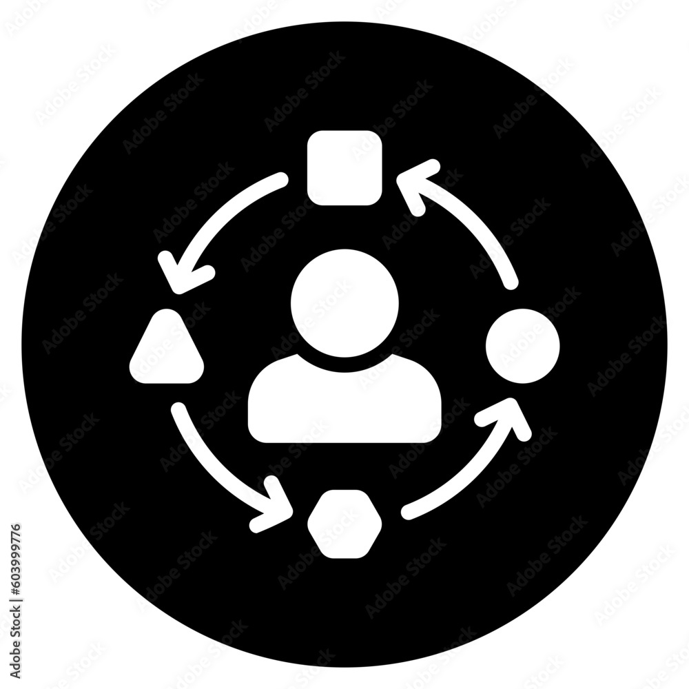 adaptation glyph icon