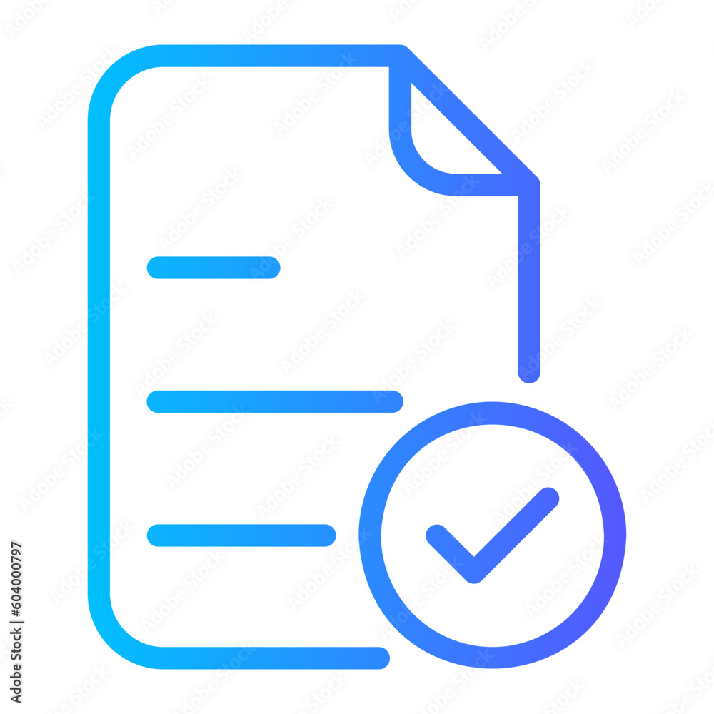 checklist gradient icon