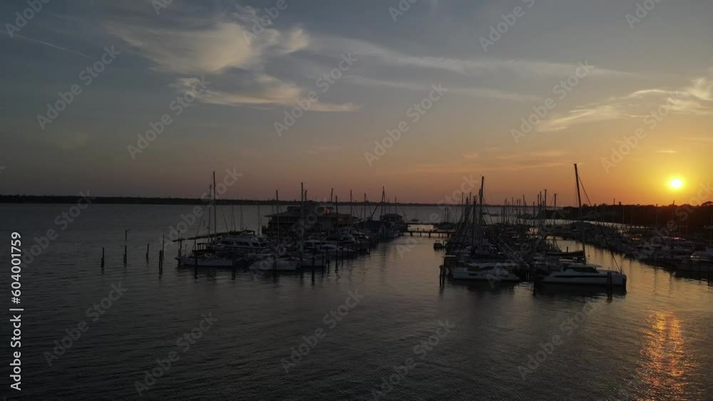 Palmetto, Florida, Riverside Boat Ramp area and the Manatee River at sunset Palmetto, Florida, Riverside Boat Ramp area and the Manatee River at sunset