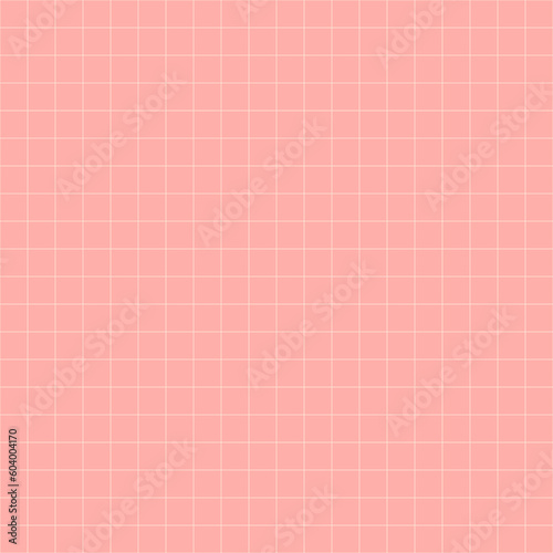 Minimalist Seamless Checkered Design: White Stripes on Pink Background. Modern Grid Pattern for Textile, Wallpaper, and Decor. Fresh, Vibrant and Joyful Style. Perfect for a Minimalist Print.
