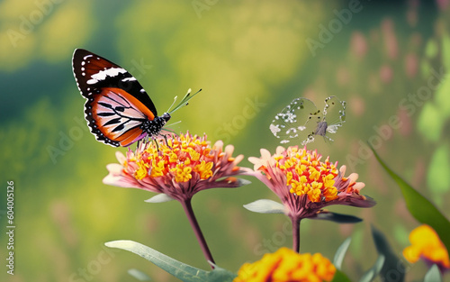 butterfly on flower, Ai Generate  © NAVEED 