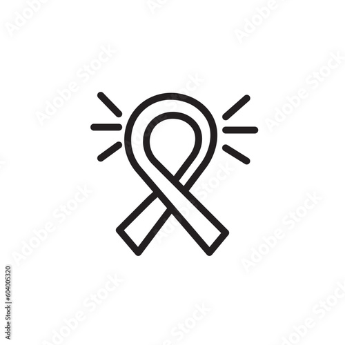 Aids Cancer Heart Outline Icon