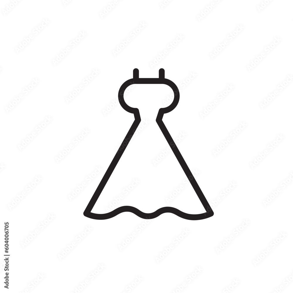 Dress Fashion Skirt Outline Icon