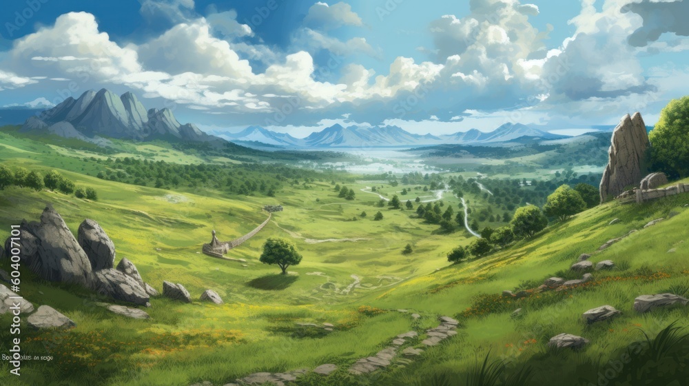 Obraz premium Amazing Landscape Game Artwork