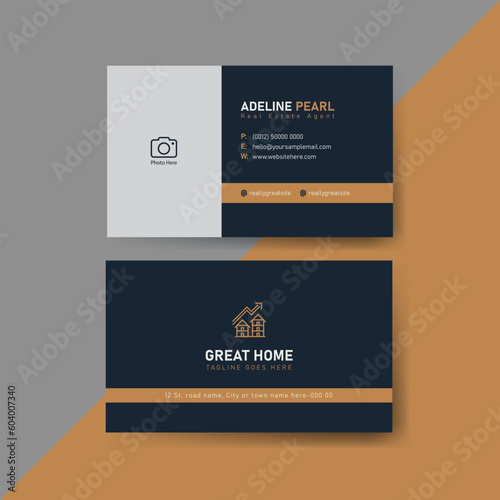 Minimalist Real Estate Sales Business Card Design