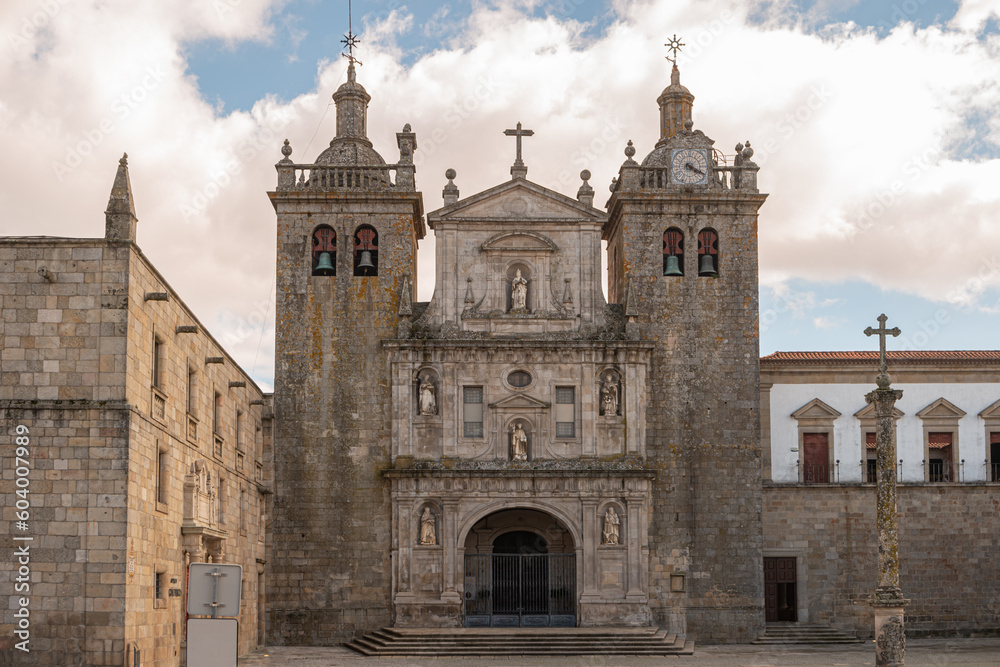 View at the Cathedral and Cloister building in Viseu. The origins of the city of Viseu date back to the Celtic period.