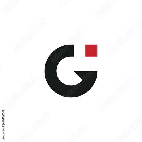 g logo modern letter tehnology label vector electric