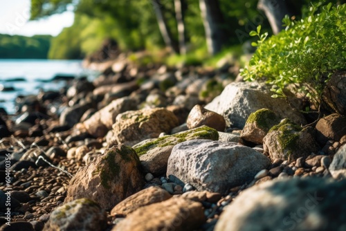moss on the stone