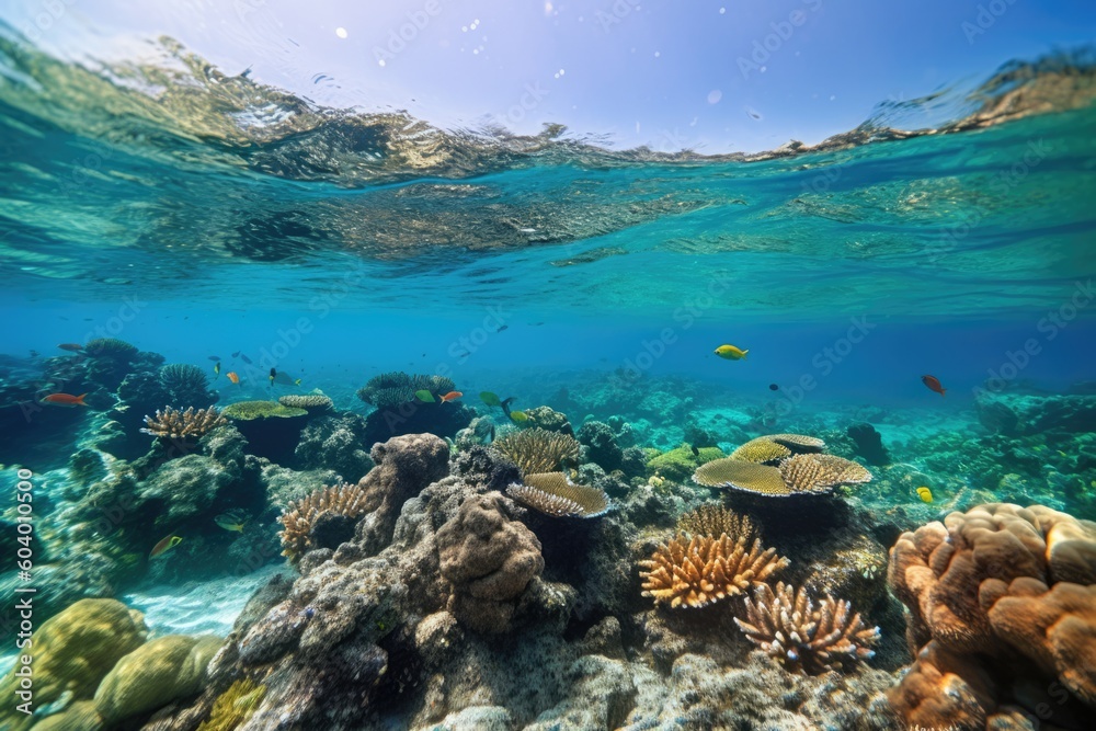 Fototapeta premium coral reef in sea
