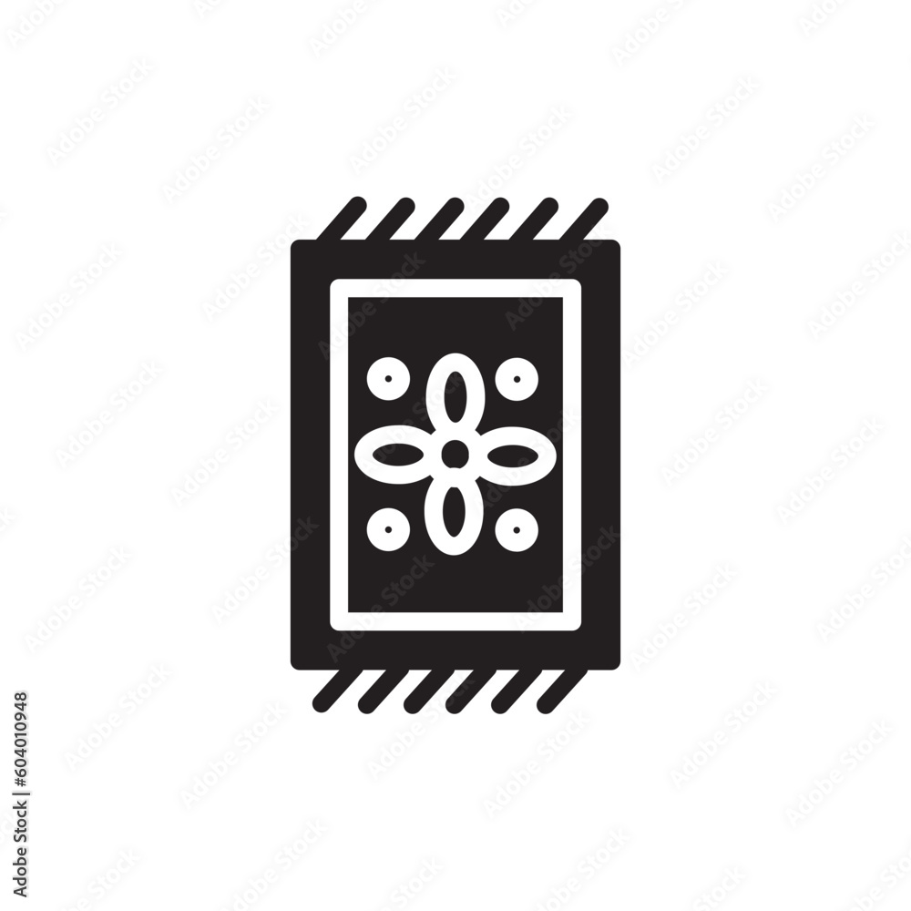 Carpet Cloth Fabric Icon Carpet Cloth Fabric Icon