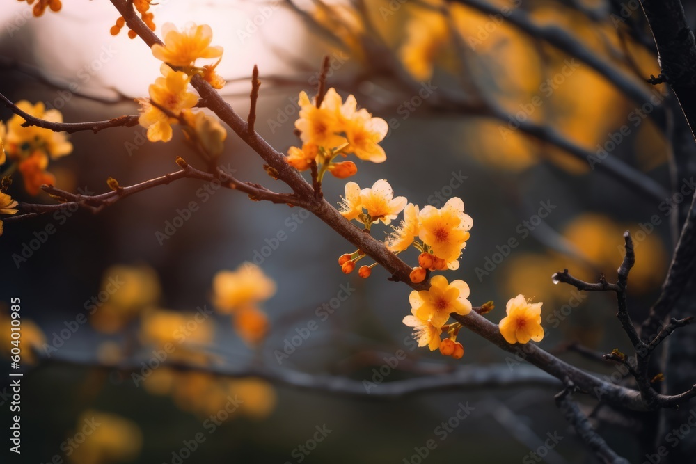 flowers on a tree
